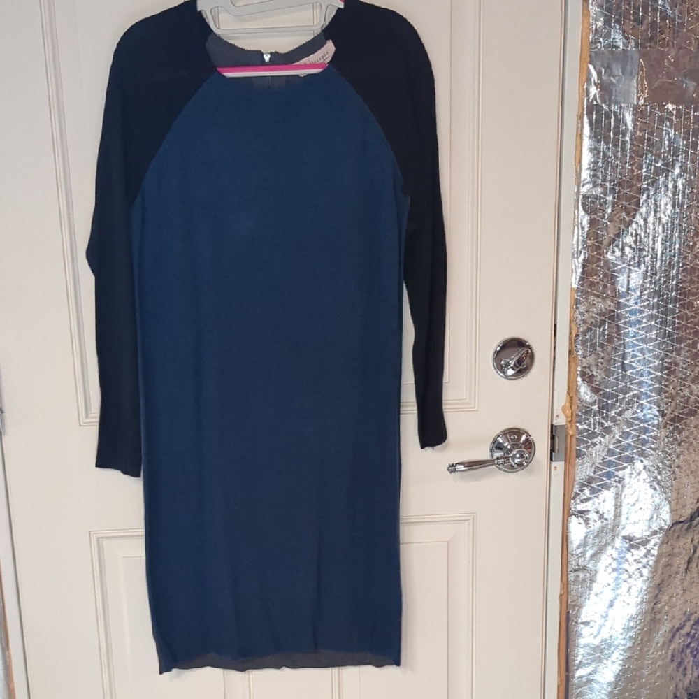 Philosophy Charcoal and Navy Sweater Dress